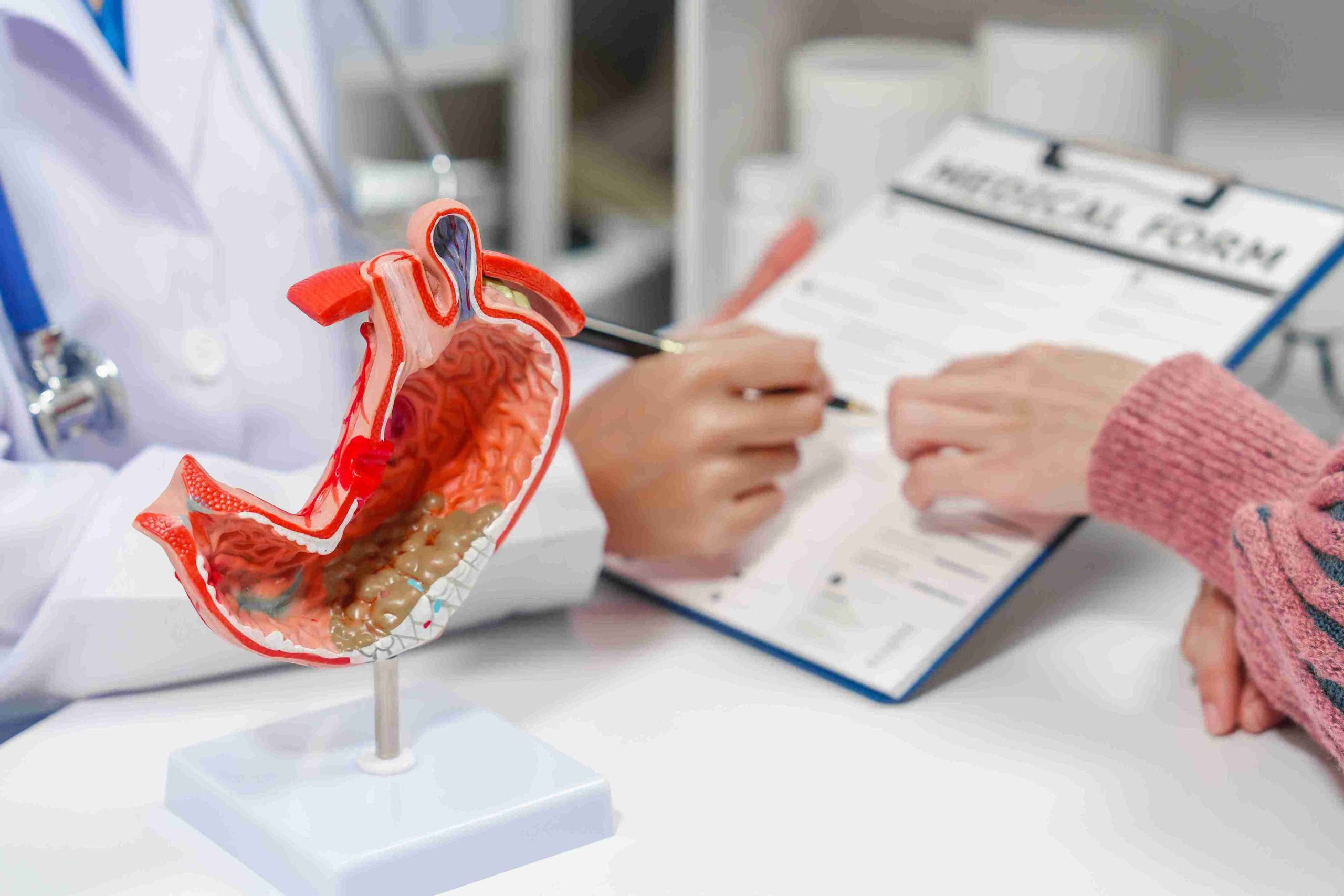 Healthcare worker speaking with a patient